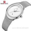 NAVIFORCE new 5004 mesh strap calendar watch waterproof quartz fashion ladies watch